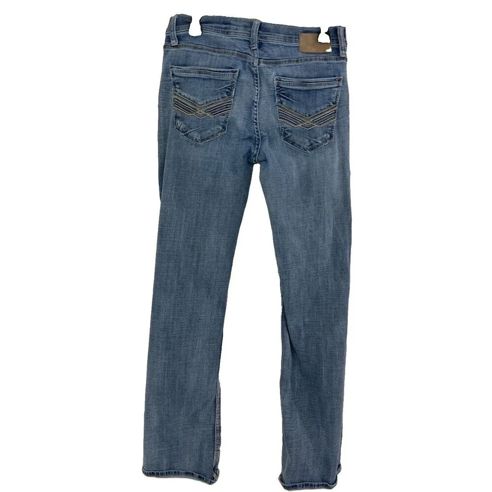 Men's BKE Jake Jeans Straight Leg Light Wash Blue Size 32x34
